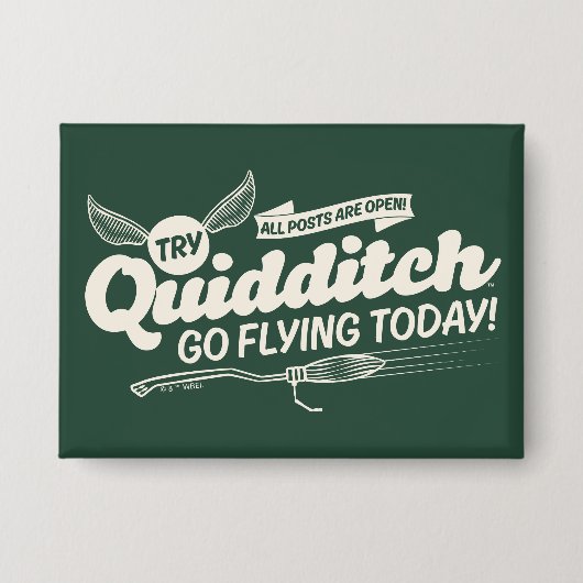 QUIDDITCH™ Werbeplakat Button (Vorderseite)