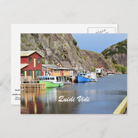 Quidi Vidi, Neufundland und Labrador Postkarte (Vorne/Hinten)