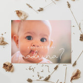 Quieres ser mi madrina Godmata Vorschlagskarte Einladung