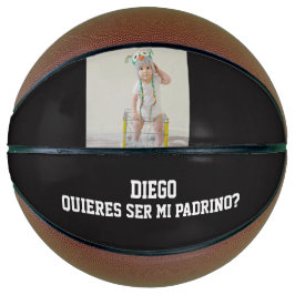 Quieres Ser Mi Padrino Godparent Proposal Sports Basketball