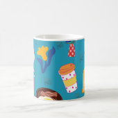 "Quiero Café" Frühstücksmuster-Tasse Kaffeetasse (Mittel)