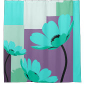Quiet Abstract Floral Rhythm Duschvorhang (Vorderseite)