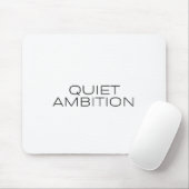 Quiet Ambition Minimalist Ergonomic Mouse Pad Mousepad (Mit Mouse)