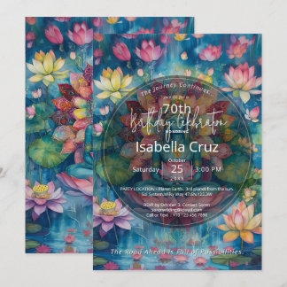 Quiet Becoming | Lotusblumen-Design Einladung