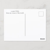 Quiet Bird Moment – Let the Day Unfold Dove Postkarte (Rückseite)