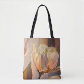 Quiet Bloom – Abstract Tulips In Soft Gold Tasche (Vorderseite)