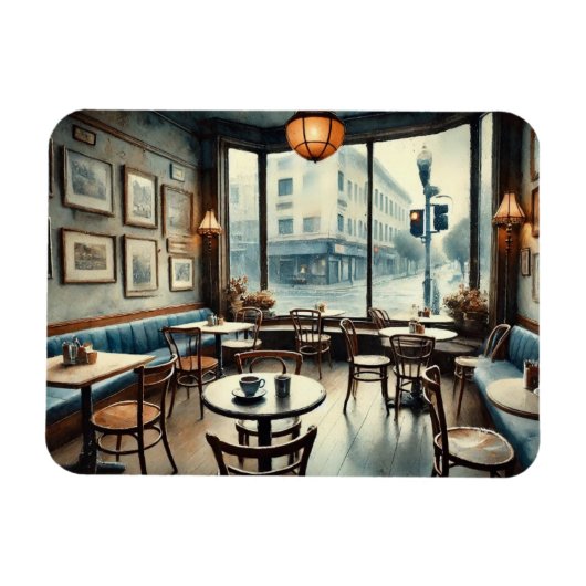Quiet Café in San Francisco Magnet (Horizontal)