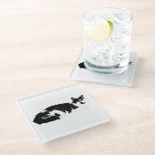 Quiet Companion Glasuntersetzer (Schrägansicht)