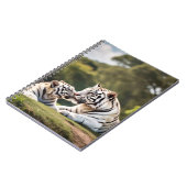 Quiet Companionship – White Tigers Notebook Notizblock (Linke Seite)