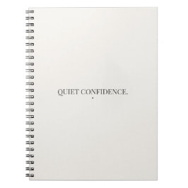 Quiet Confidence Notizbuch – Minimalistisch  Notizblock