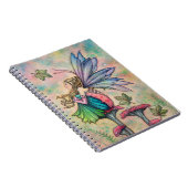 Quiet Contemplation Fairy Art von Molly Harrison Notizblock (Rechte Seite)