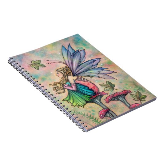 Quiet Contemplation Fairy Art von Molly Harrison Notizblock (Rechte Seite)