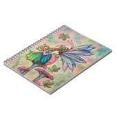 Quiet Contemplation Fairy Art von Molly Harrison Notizblock (Linke Seite)