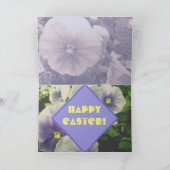 Quiet Conversations Violets~Ostergrusskarte Karte (Innenseite)