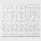 Quiet Elegance: Neutral Wildflower Geschenkpapier (Flach)