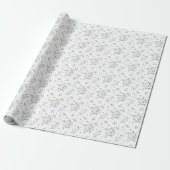 Quiet Elegance: Neutral Wildflower Geschenkpapier (Ungerollt)