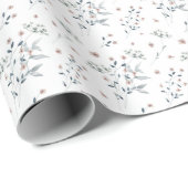 Quiet Elegance: Neutral Wildflower Geschenkpapier (Rolleneckpunkt)