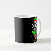 Quiet Elf Christmas Girls Women Elf Squad Xmas Fam Kaffeetasse (VorderseiteRechts)