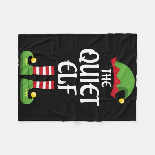 Quiet Elf Family Matching Group Weihnachten Fleecedecke (Vorderseite (Horizontal))