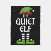 Quiet Elf Family Matching Group Weihnachten Fleecedecke (Vorderseite)