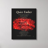 Quiet Ember Leinwanddruck (Vorderseite)