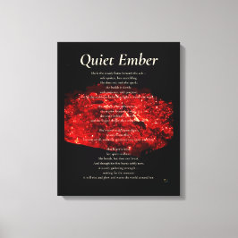 Quiet Ember Leinwanddruck