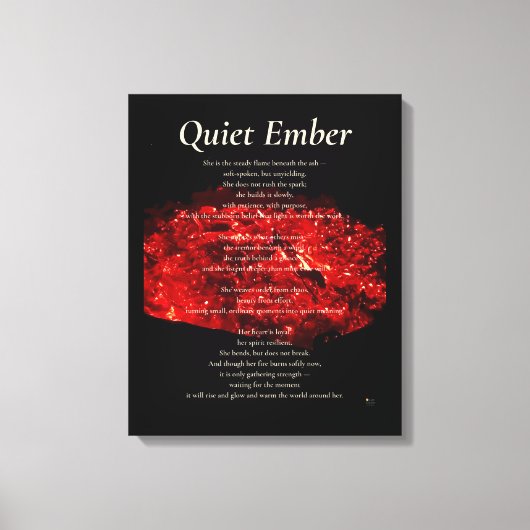 Quiet Ember Leinwanddruck (Vorderseite)