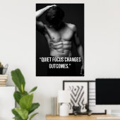 Quiet Focus Changes Outcomes – Quote Poster (Heimbüro)