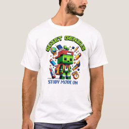 Quiet Genius Pixel  Study Mode On Back to school T-Shirt