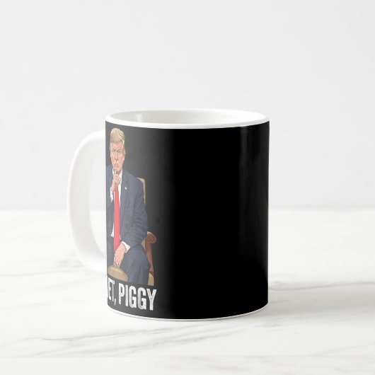 Quiet Ggy Donald Trump Sarcastic Litical Statement Kaffeetasse (Vorderseite Links)