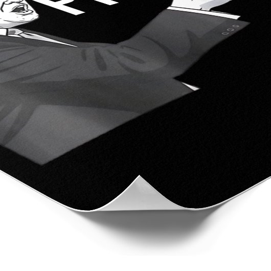 Quiet Ggy Funny Litical Humor Quote  Poster (Ecke)