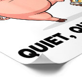 Quiet Ggy Funny Litical Meme Anti-trump Design  Poster (Ecke)