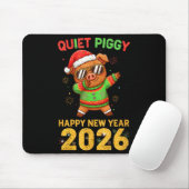 Quiet Ggy Happy New Year 2026 Cute Animal Mousepad (Mit Mouse)