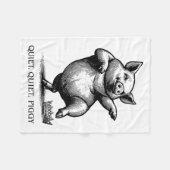 Quiet Ggy Meme Feminist Subtle Humor Protest Resis Fleecedecke (Vorderseite (Horizontal))