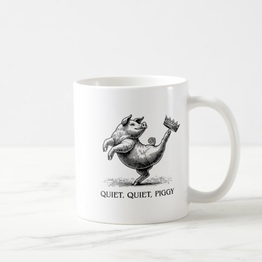 Quiet Ggy Meme Feminist Subtle Humor Protest Resis Kaffeetasse (Rechts)