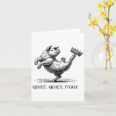 Quiet Ggy Meme Feminist Subtle Humor Protest Resis Karte (Gelbe Blume)