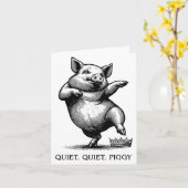 Quiet Ggy Meme Feminist Subtle Humor Protest Resis Karte (Gelbe Blume)