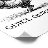 Quiet Ggy Meme Feminist Subtle Humor Protest Resis Poster (Ecke)