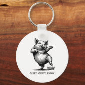 Quiet Ggy Meme Feminist Subtle Humor Protest Resis Schlüsselanhänger (Vorderseite)