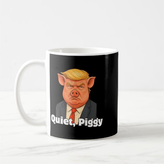 Quiet Ggy Snarky Litical G Joke Design Kaffeetasse (Links)