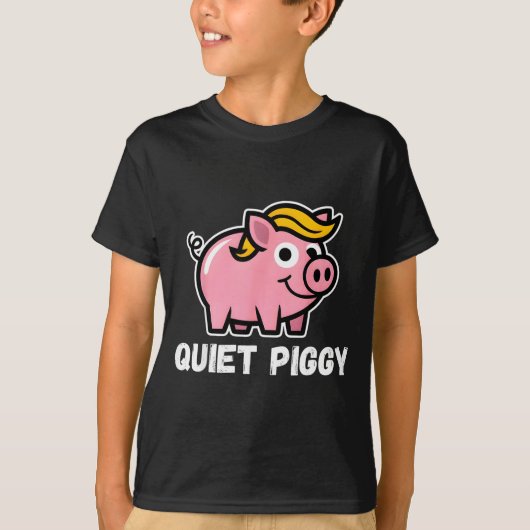 Quiet Ggy Snarky Litical G Joke Design T-Shirt (Vorderseite)