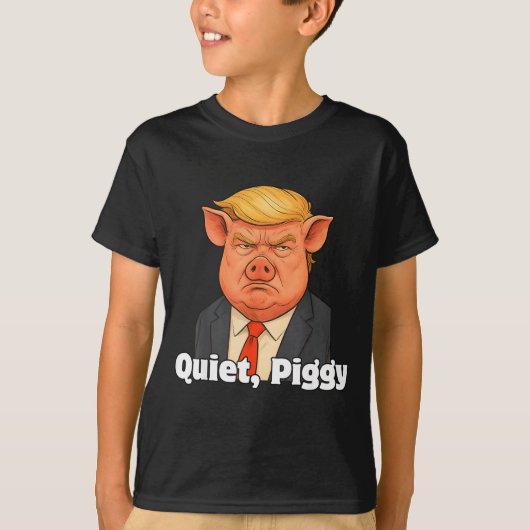Quiet Ggy Snarky Litical G Joke Design T-Shirt (Vorderseite)