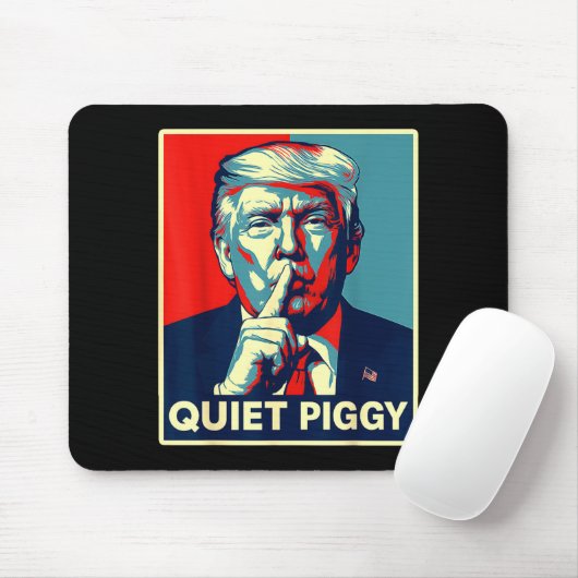 Quiet Ggy Tees Funny Quiet Ggy Mousepad (Mit Mouse)