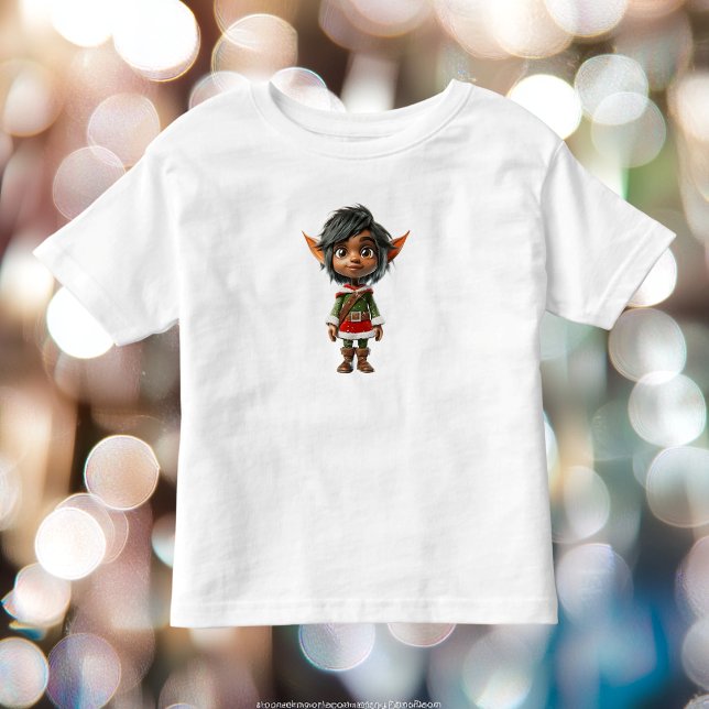 Quiet Girl Christmas Elf Kleinkind's T-Shirt (Von Creator hochgeladen)