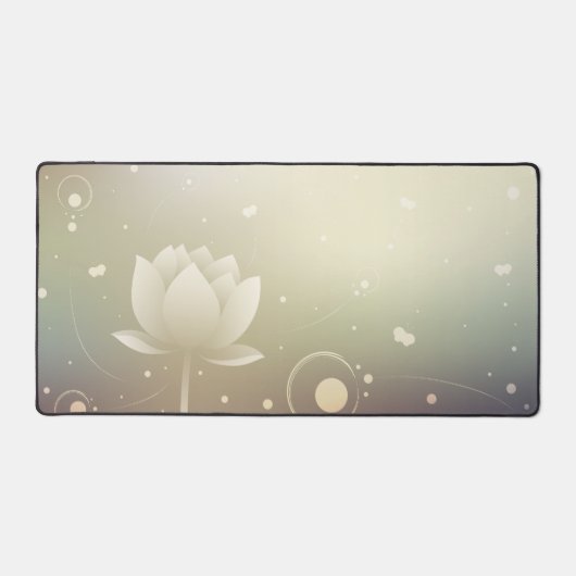 Quiet Grace with Lotus Desk Mat Schreibtischunterlage (Vorderseite)
