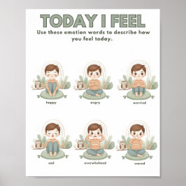 Quiet Grove How I’m Feeling Calming Corner Poster