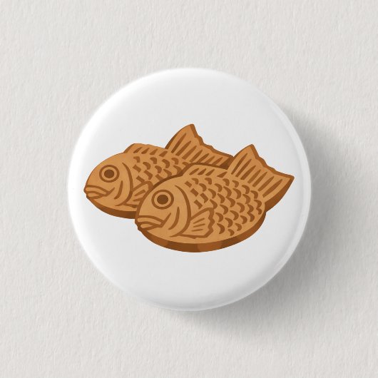 Quiet Icons – Japanese Taiyaki Button (Vorderseite)