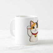 Quiet Icons – Lucky Cat Kaffeetasse (Vorderseite Links)