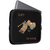 QUIET! I'm tinking. Laptopschutzhülle (Vorne Rechts)