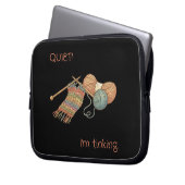 QUIET! I'm tinking. Laptopschutzhülle (Vorderseite Links)